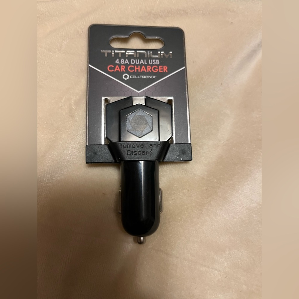 Titanium High Quality 4.8A Dual USB Car Charger